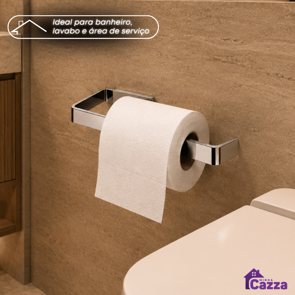 Porta Toalha de ROSTO modelo QUADRADO 21cm Alumínio