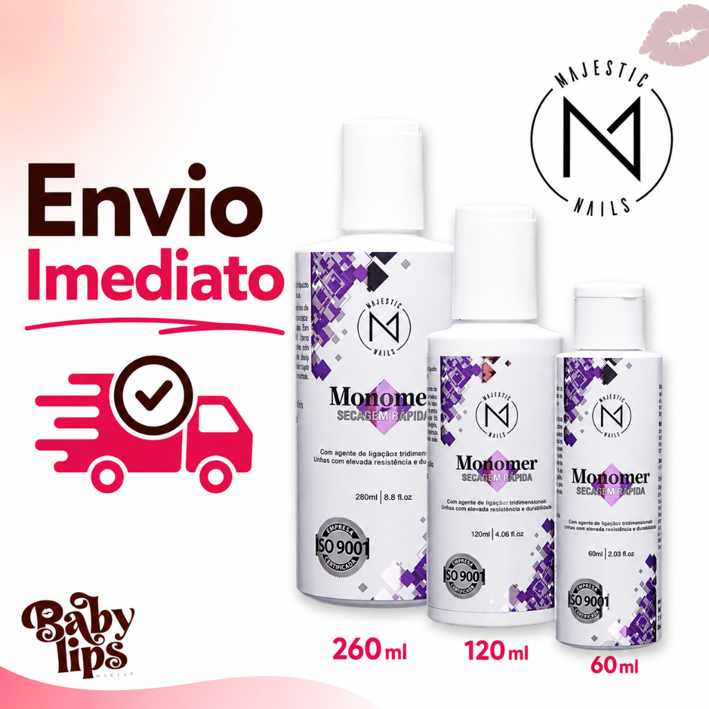 Monomer Secagem Rápida | 60 ml | 120 ml | 260 ml