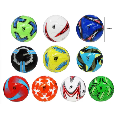 Bolas De Futebol Grande N°5 Profissional Cores Aleatórias 180mm