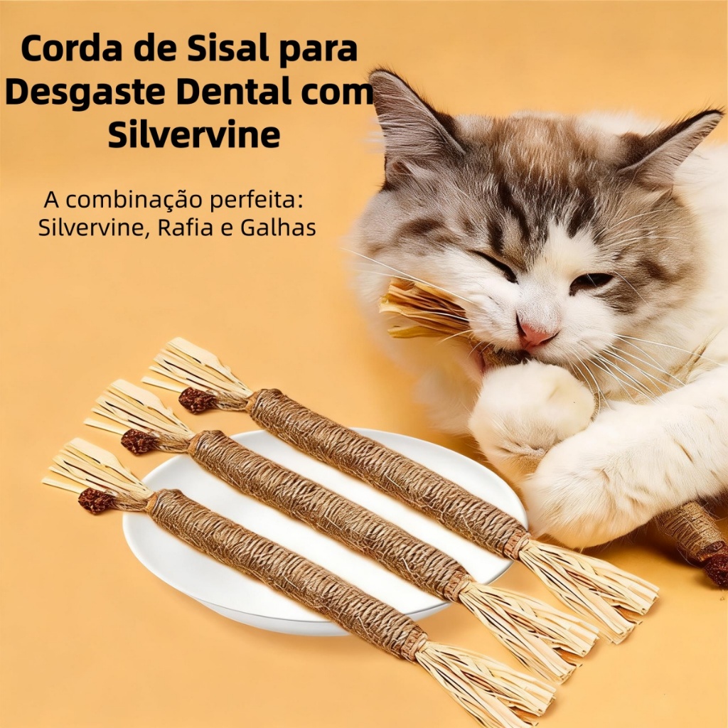 Brinquedo Celestial De Madeira Para Gatos-Bastão De Dentição Molares De , De Mastigar Natural , Cuidados Dentários Inter