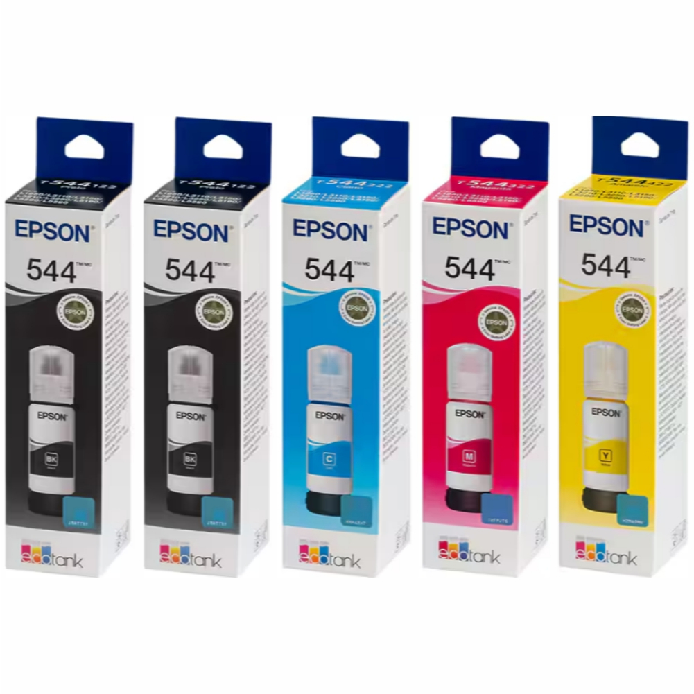 Kit 5 Tintas T5 44 5 44 Refil Impressora T544 L3110 L3150 L5190
