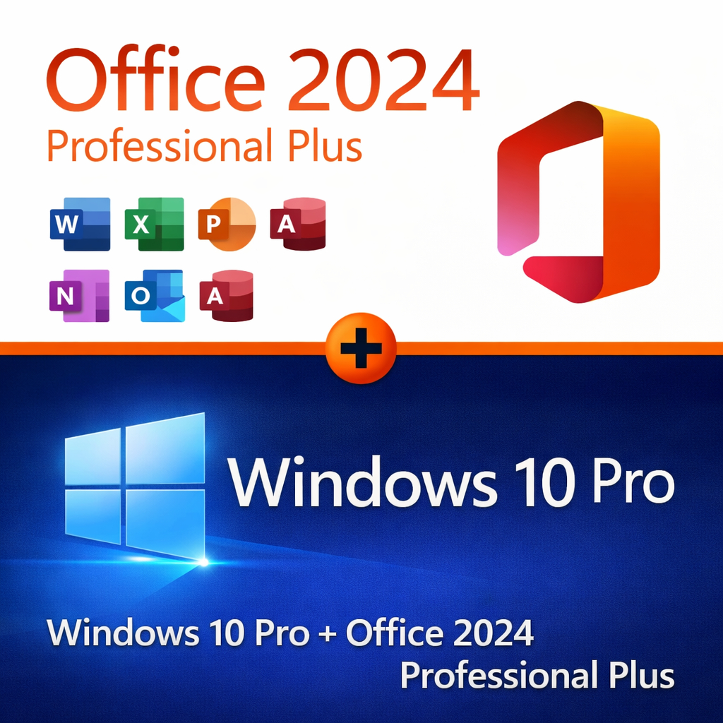 Combo Windows 10 Professional + Office 2024 Professional Plus