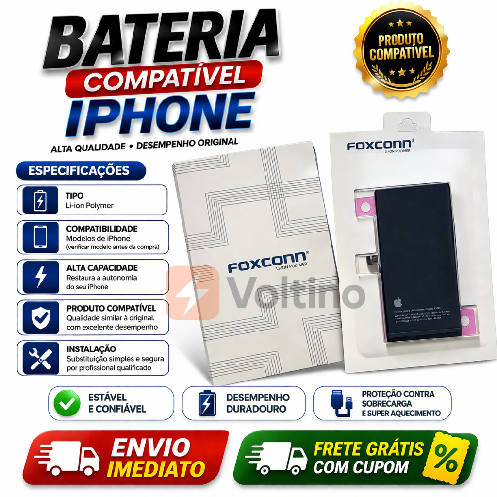 Bateria compatível  iPhone 15, 15pro Max 15pro 13 pro , 14 pro 13 ,13pro max 8G X XS XS MAX RX,11,12 14pro max. PROMOÇÃO