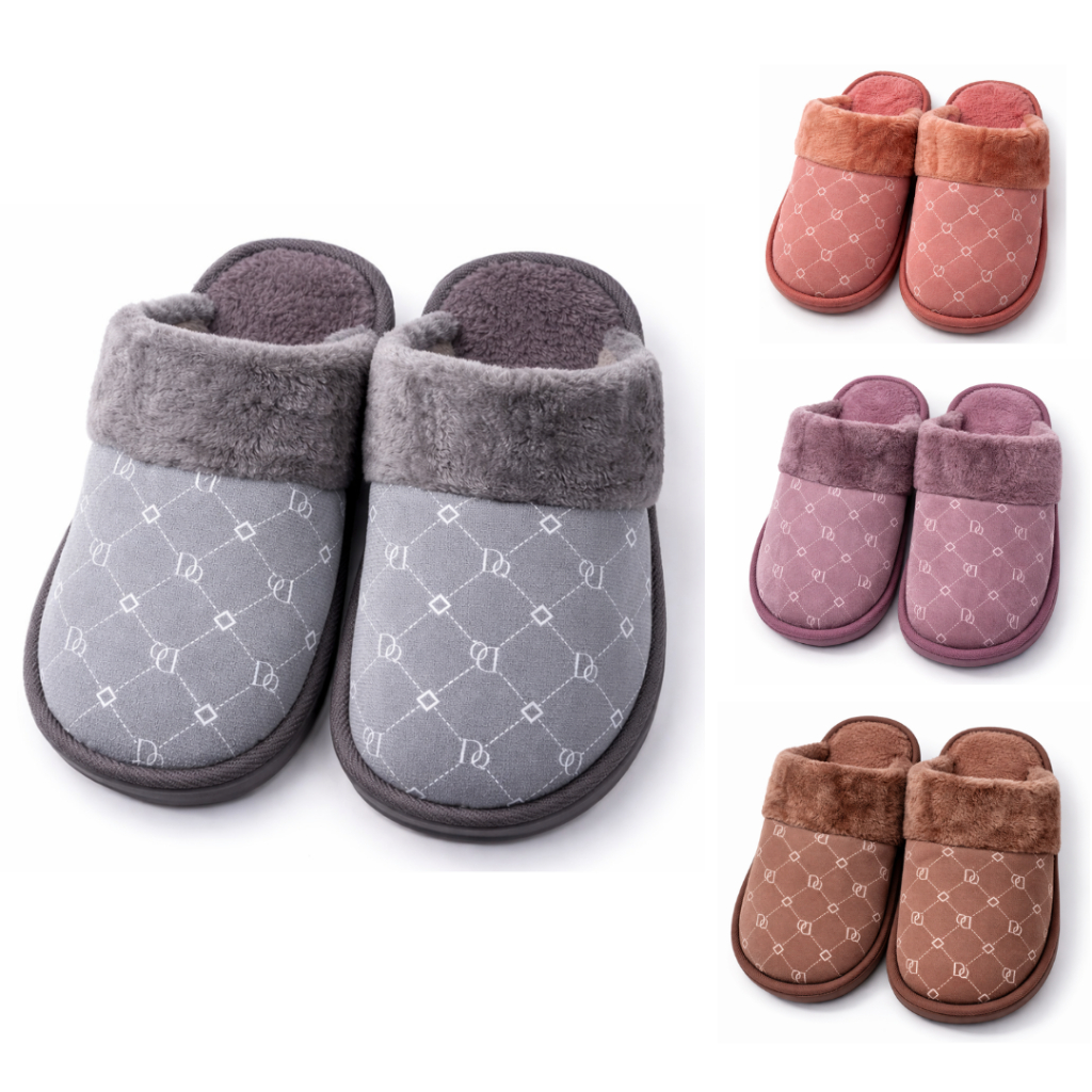 Pantufa Forrada De Lã Elegance Home Confortável Peluciada de Inverno