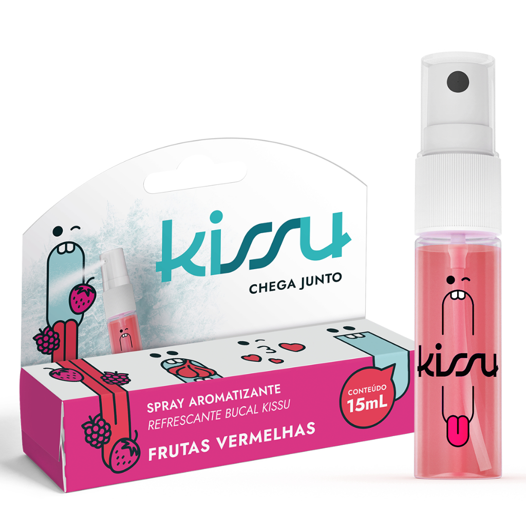 Spray Bucal Kissu Frutas Vermelhas – Edição Rick and Morty (15ml)