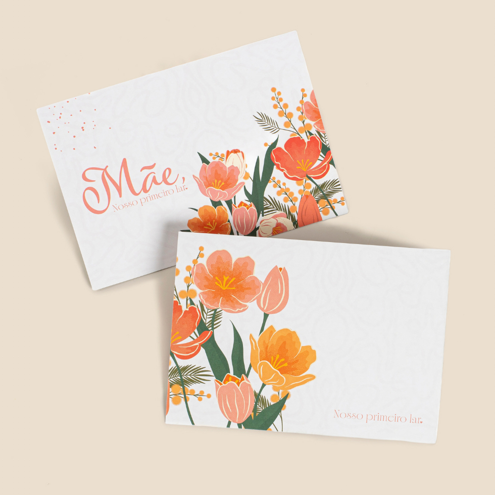 Tag e Cartões para Presentes - Dia das Mães (Kit com 10 unidades)