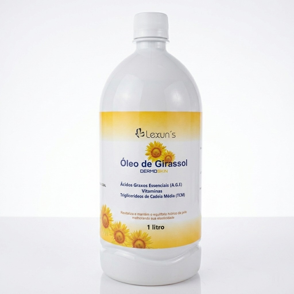 Óleo de Girassol Cicatrizante 1 Litro AGE - Hidratação, Escaras e Regeneração - Dermoskin