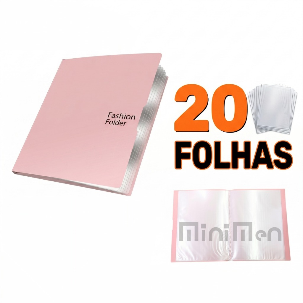 Pasta de Arquivo A4 colorida organizadora expansível de documentos 20 folhas