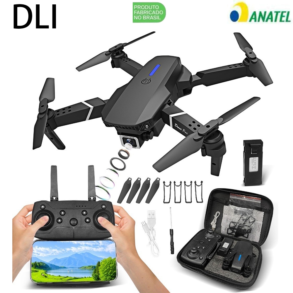 Drone E88 4K HD Fotografia Aérea Alta Definição K3 Quadcopter Aircraft Com Remote Control