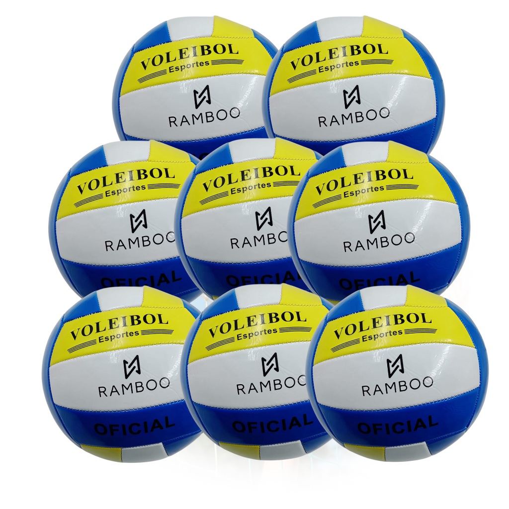 Kit 08 Bolas Volei de Praia Oficial Quadra Treino Competição
