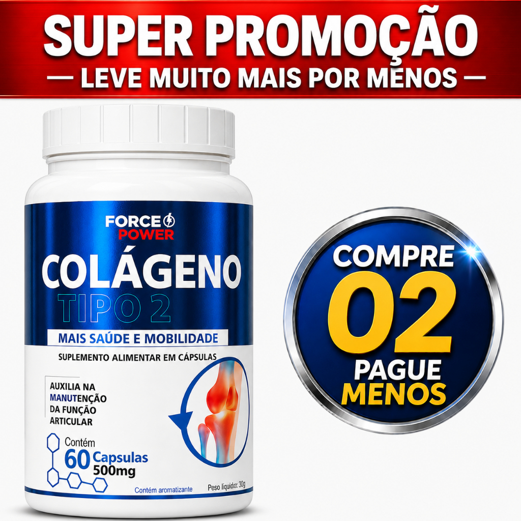 COLÁGENO TIPO 2 ORIGINAL NÃO DESNATURADO - OFERTA ENVIO EM 24 HORAS