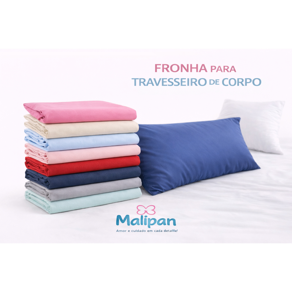 Fronha Travesseiro de Corpo Xuxão 200 Fios