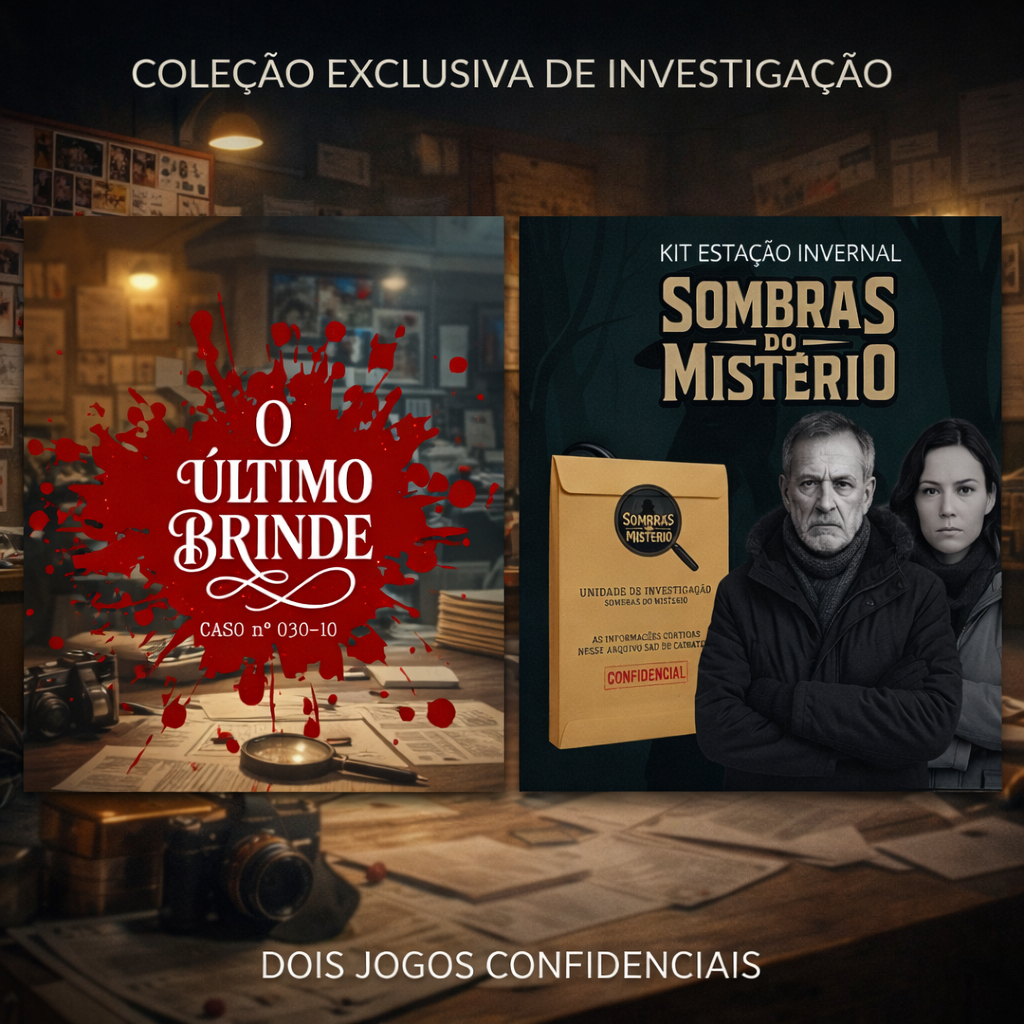 Kit 02 Jogos Coleção Exclusiva de Investigação Desvende Mistérios Como um Verdadeiro Detetive