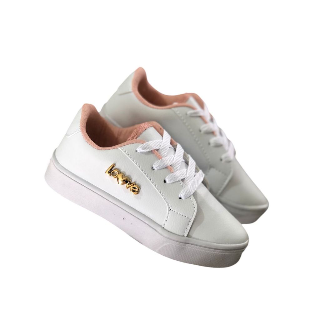 TENIS INFANTIL  FEMININO LOVE ESCOLAR CONFORTAVEL E MACIO ENVIO IMEDIATO