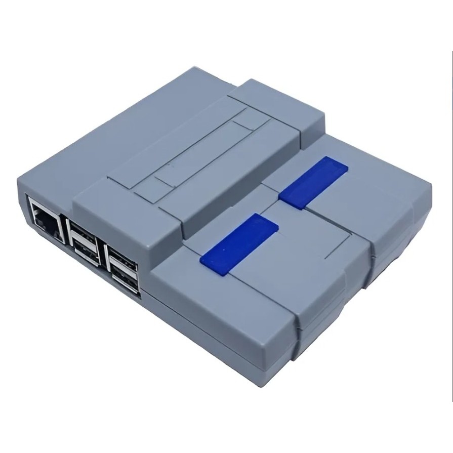Case Raspberry Modelo SNES ABS Para Raspberry Pi 3 Acabamento Liso