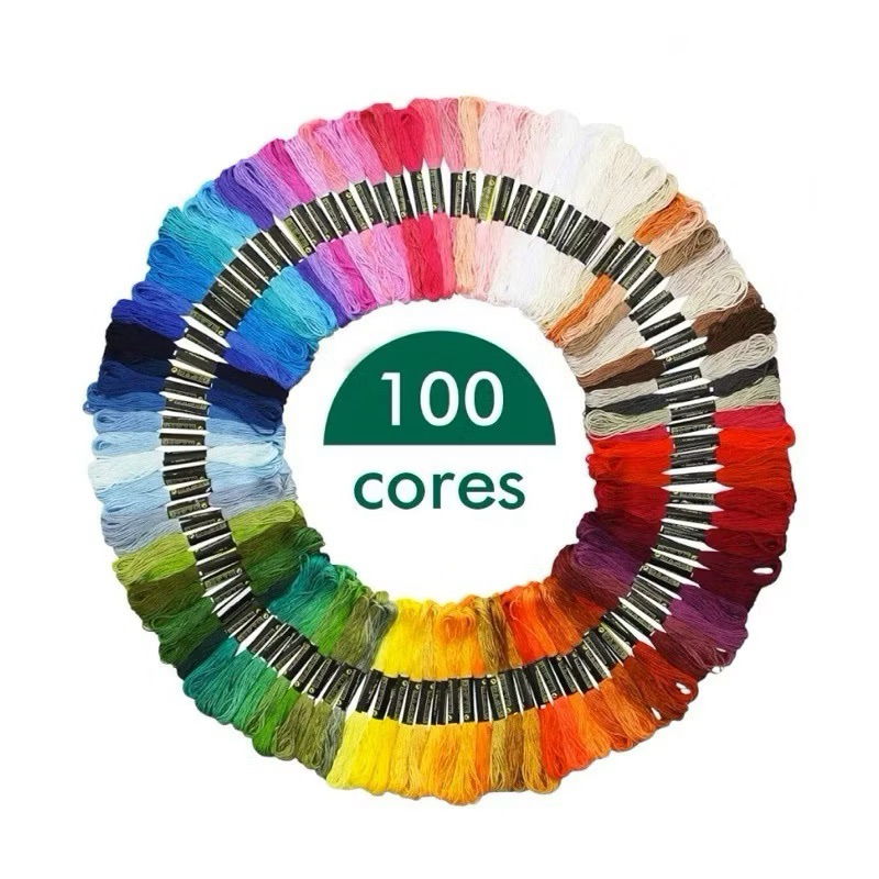 KIT 100 LINHAS DE MEADA BORDADO PONTO CRUZ