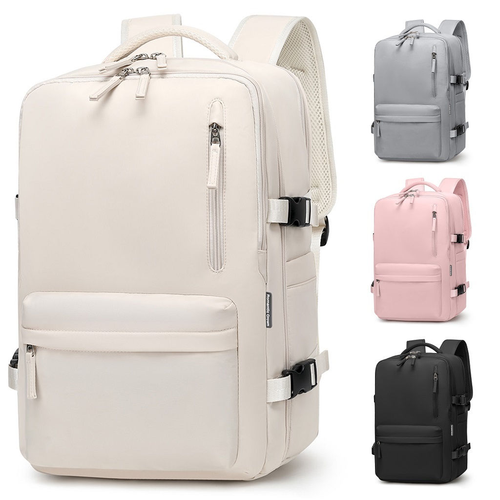 Mochila De Viagem Feminina Multifuncional Impermeável Reforçada Expansível para Trilha Esportiva