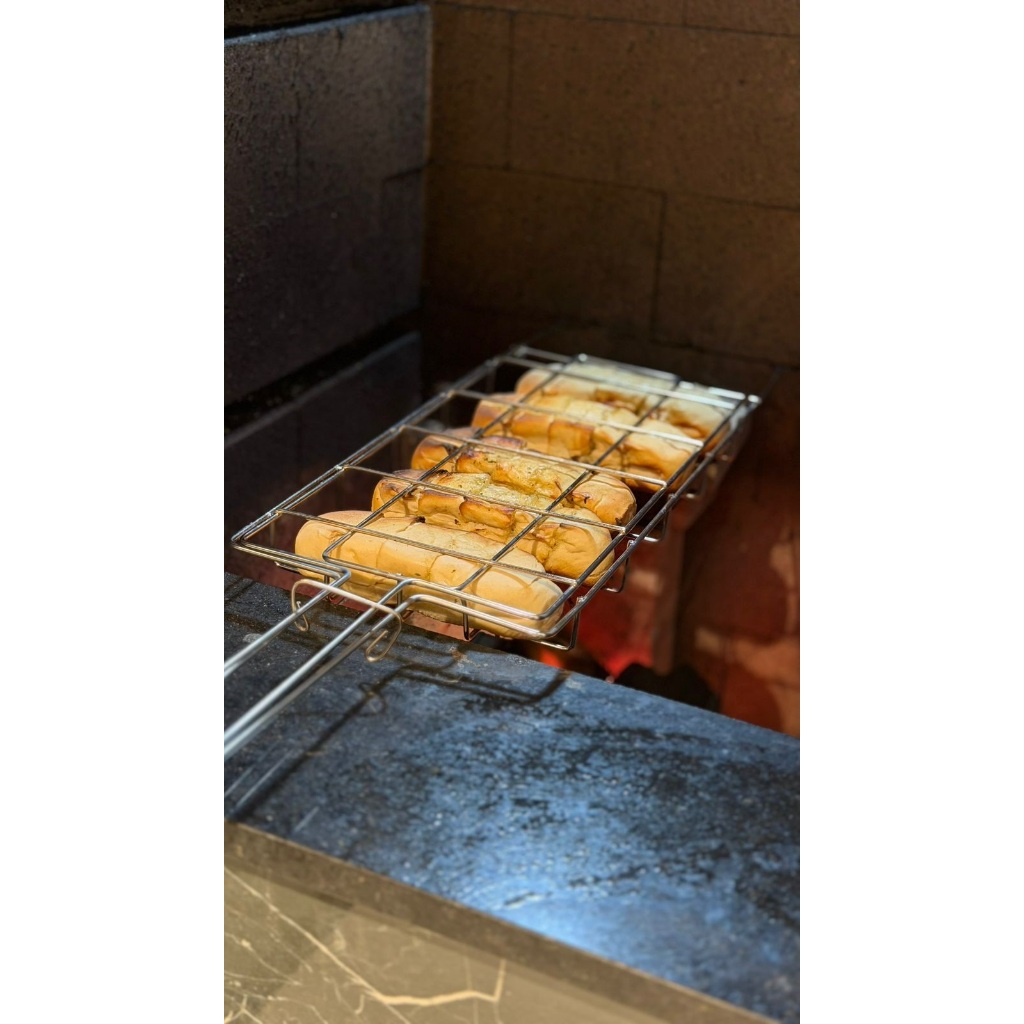 Pão de alho Grelha Churrasqueira Pão de Alho e Milho Resistente praticidade Alta Qualidade