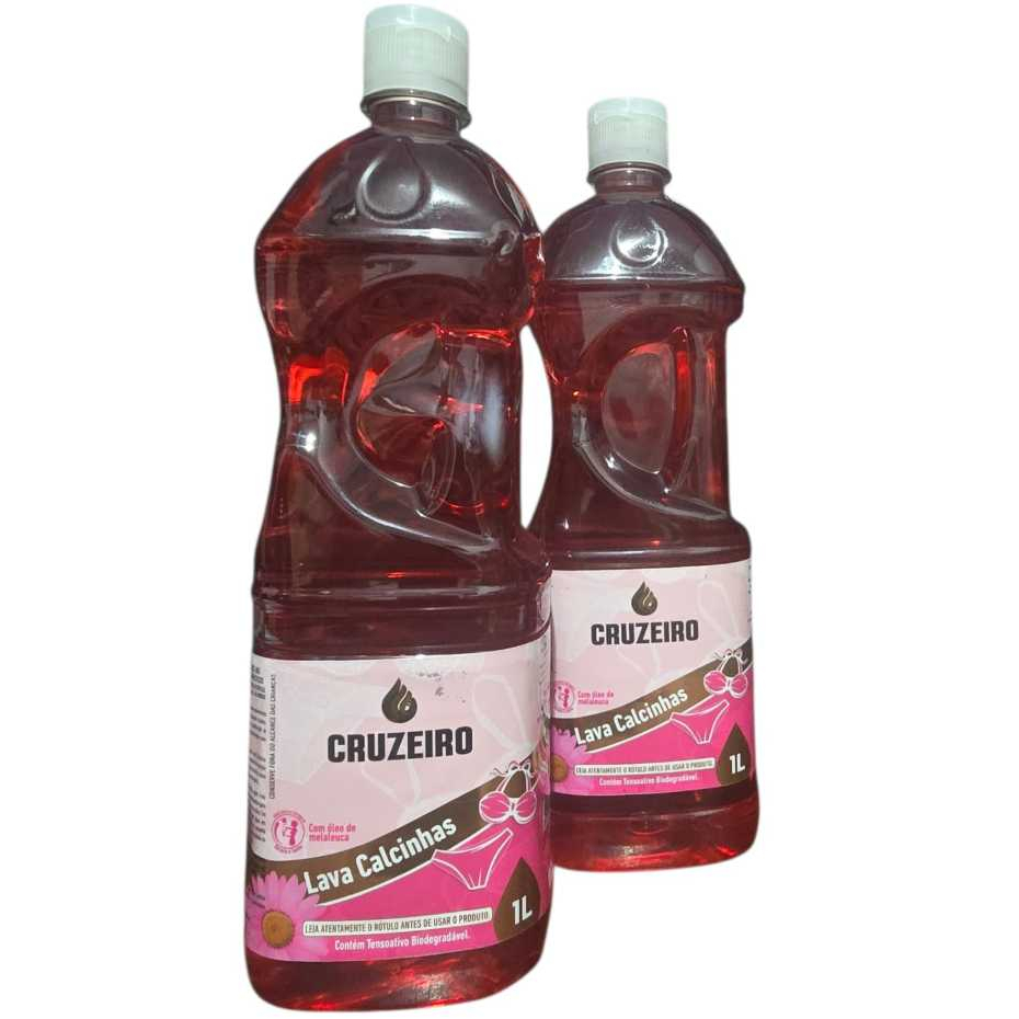 2 Lava Calcinhas Cruzeiro 1L Higiene Íntima Profunda Elimina Odores Cuida Tecido