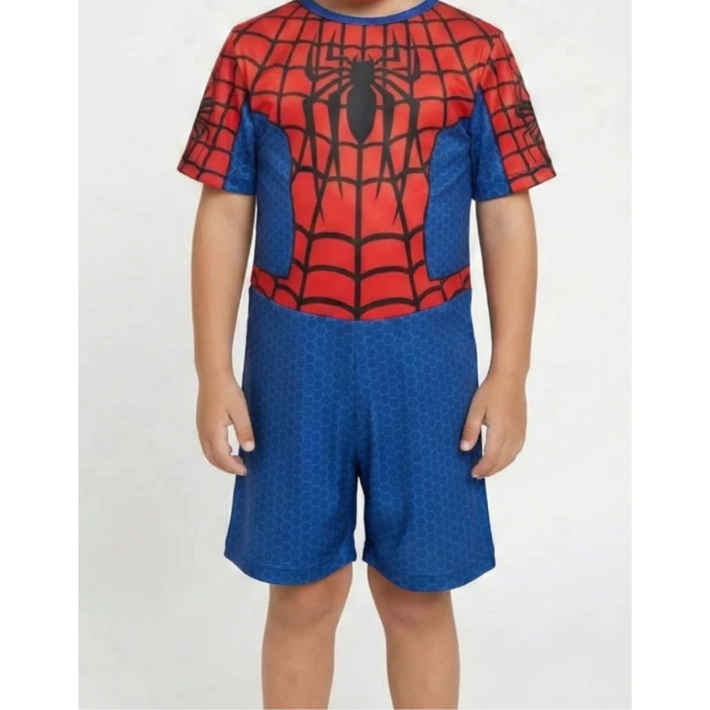 Fantasia Infantil Homem Aranha Super-Herói Kids