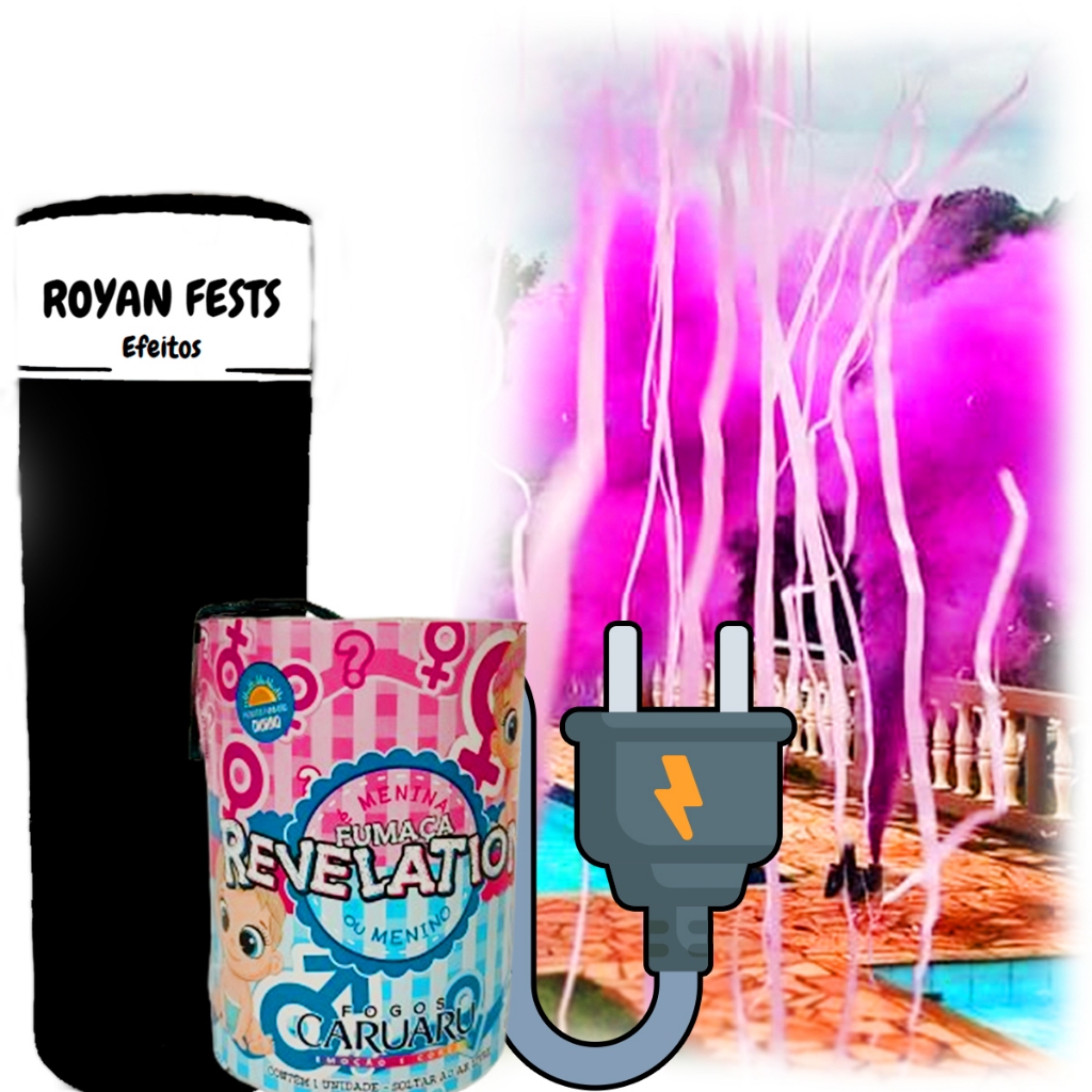 Kit Chá revelação Lançador + Latta Elétricos