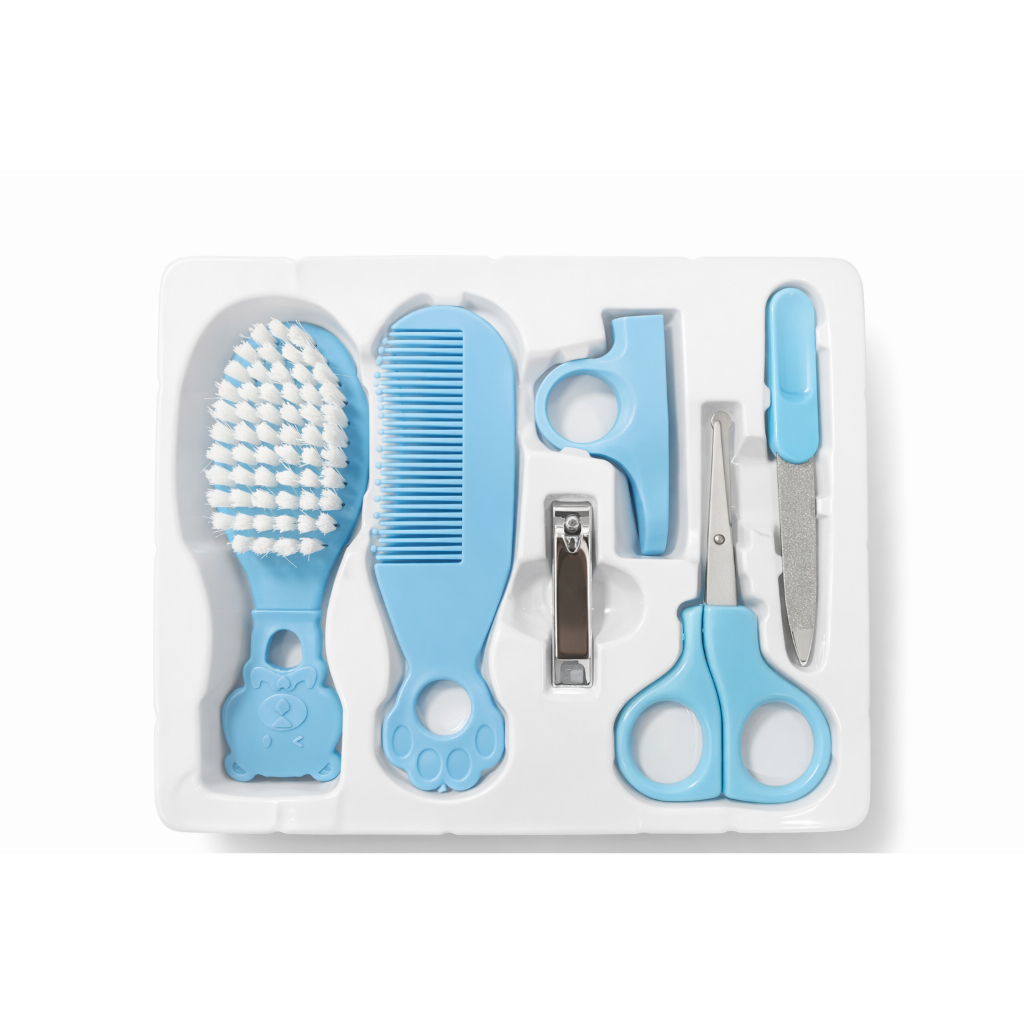 Kit de Cuidados Cosméticos para Bebê – 6 Peças Essenciais de Higiene (MADE-AA111)