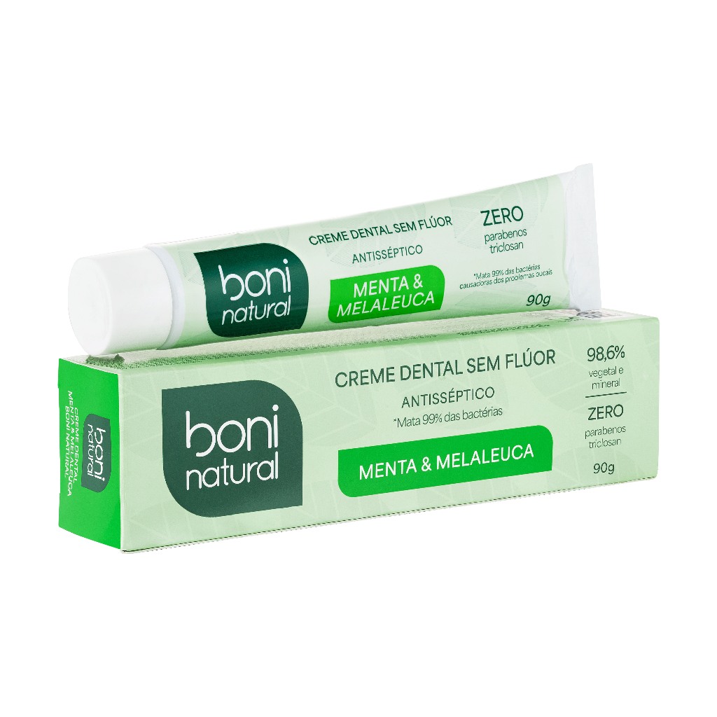 Creme Dental Boni Natural Menta e Melaleuca 90g Boni Natural