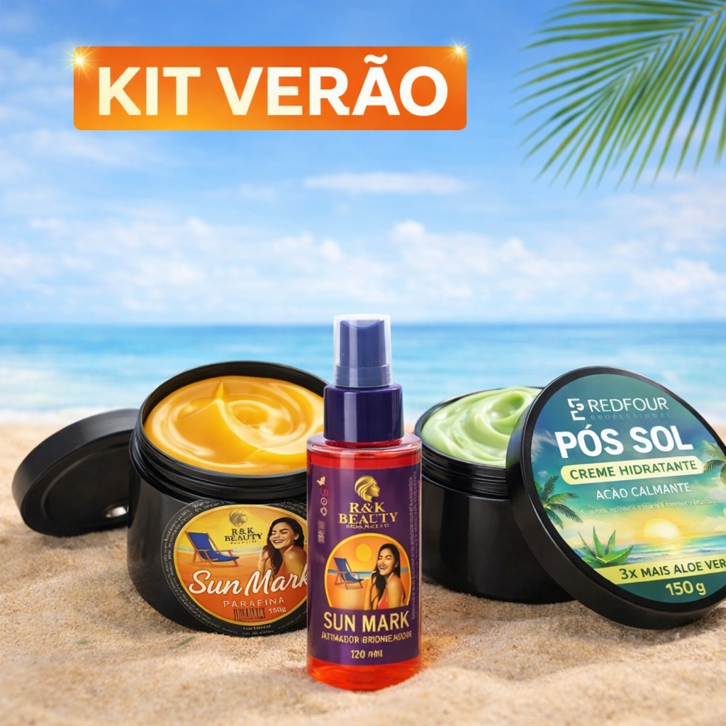 Ativador Óleo Acelerador 120ml + Parafina Bronze 150g Marquinha De Fita Biquíni