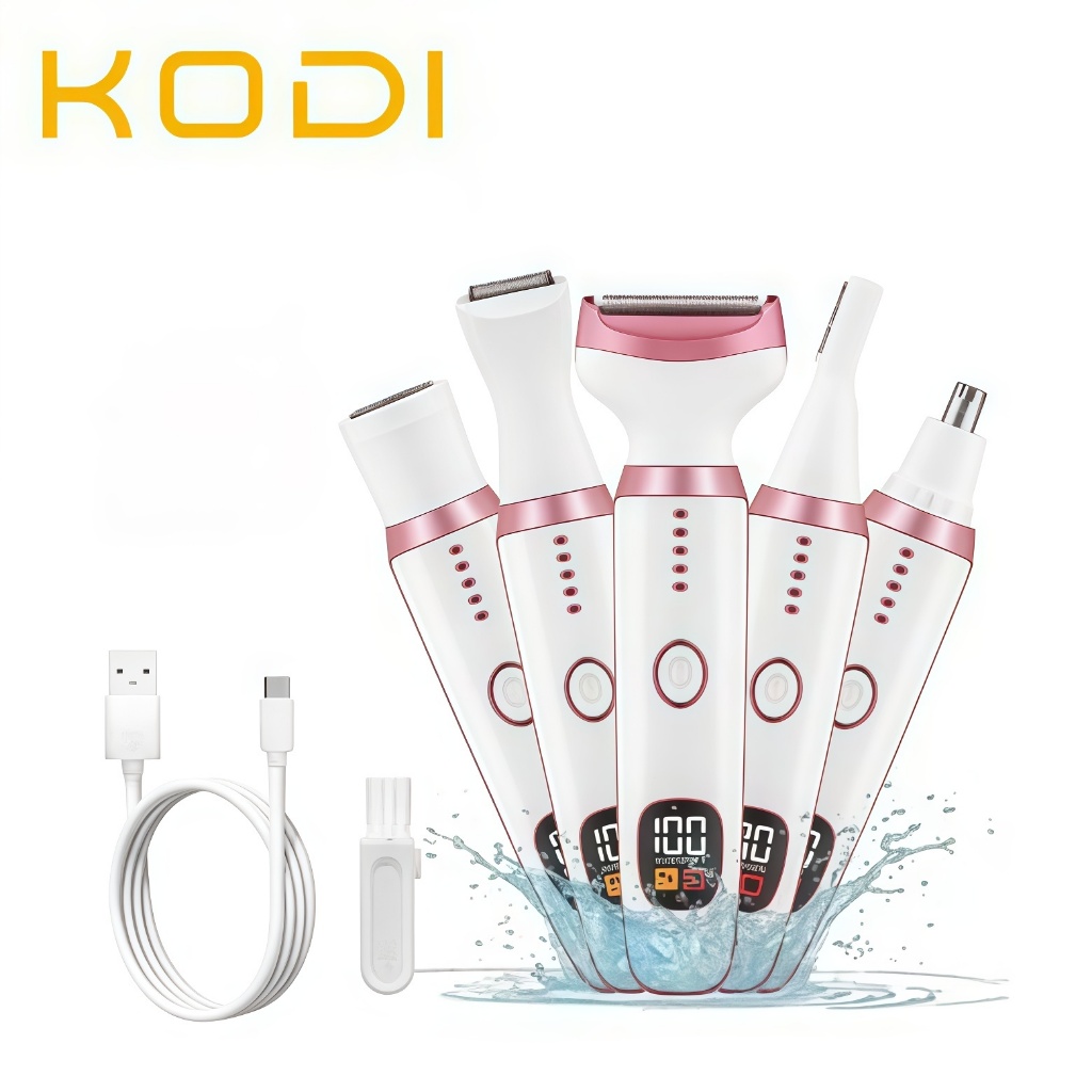 Kit Depilador tela de LED aparador Elétrico Completo 5 em 1 Para Sobrancelha Axila Pequenos Pelos-M7