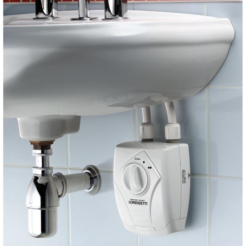 Aquecedor De Água Elétrico Versatil P/ Pias E Lavatórios 127v 5500w Lorenzetti Branco