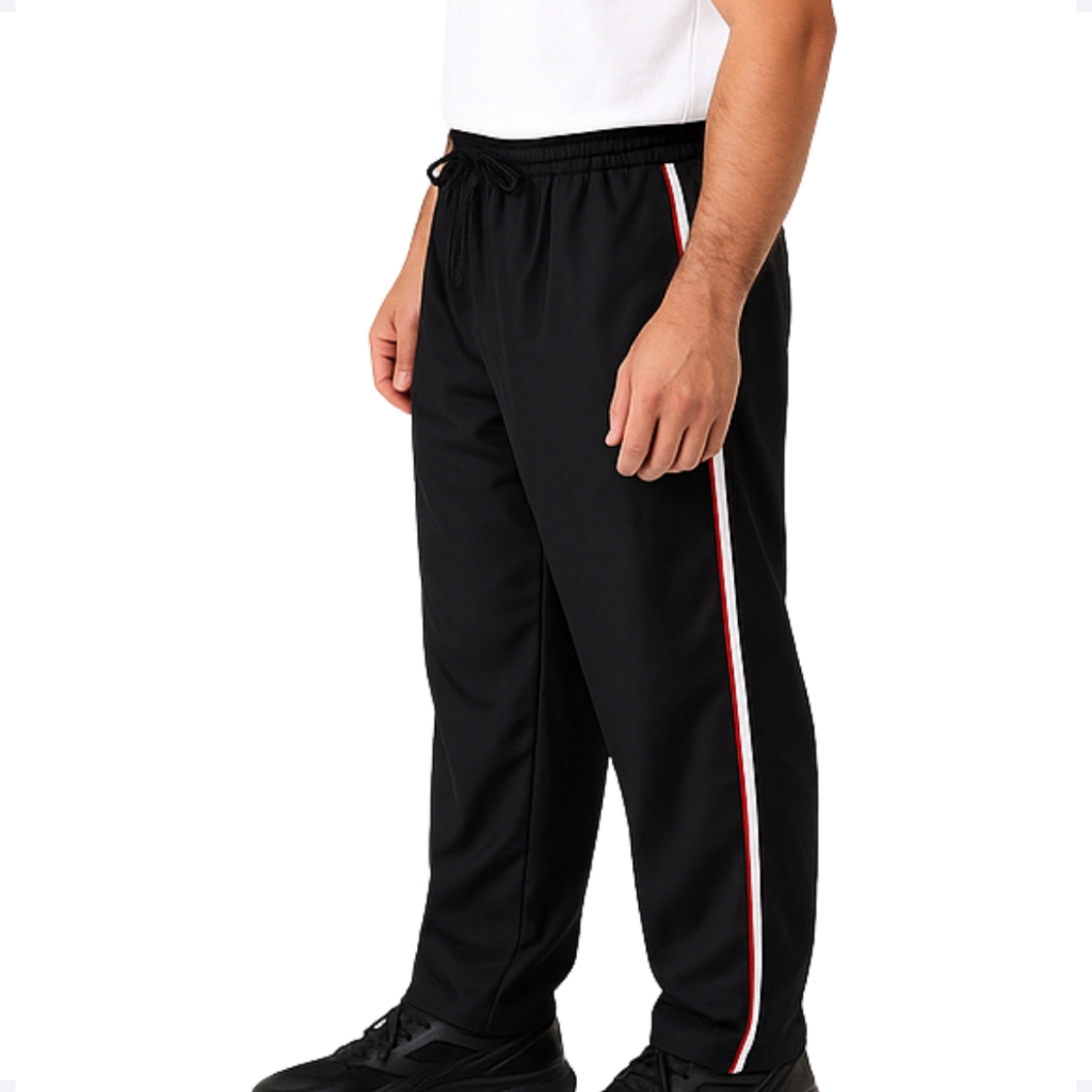 Calça Masculina Adulto Faixa Lateral Bolso Traseiro Tecido Tactel Esportiva E Casual  Estiloso 276