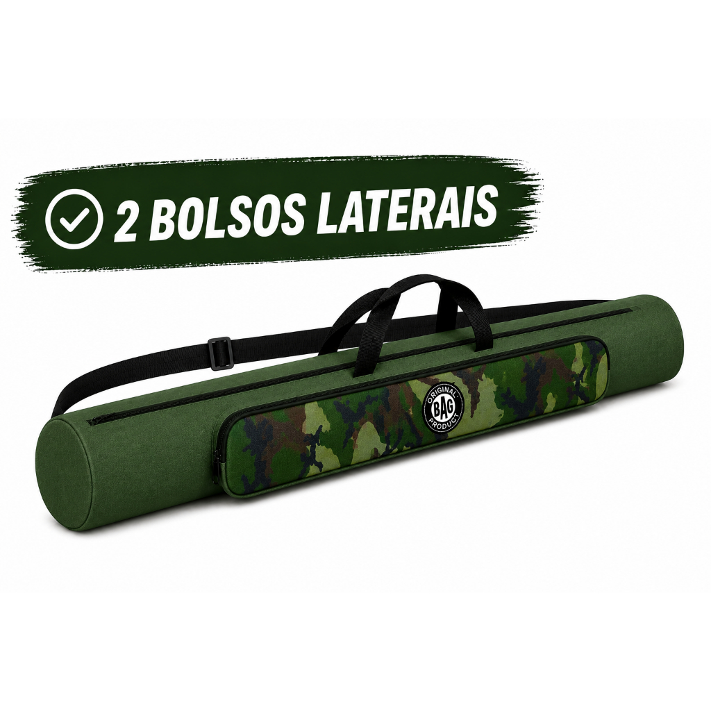 Bolsa porta vara de pesca 80cm até 1,80mt com Diametro Cores