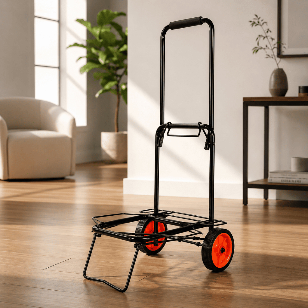 Carrinho Carga Dobrável Portátil Multiuso Capacidade 60 kg