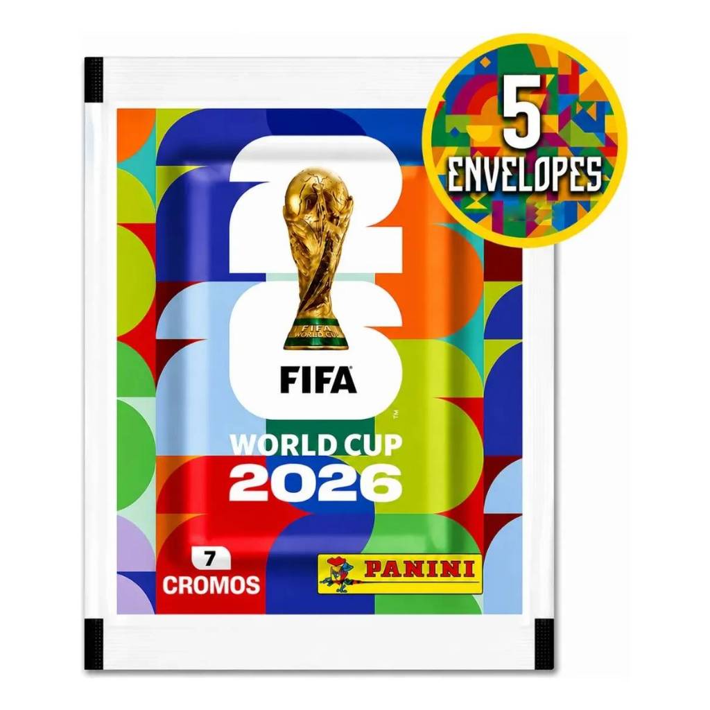 Kit 7/21/35 Figurinhas Oficiais Para Álbum Copa Do Mundo FIFA 2026 1/3/5 Pacotes Lacrados Originais Colecionáveis