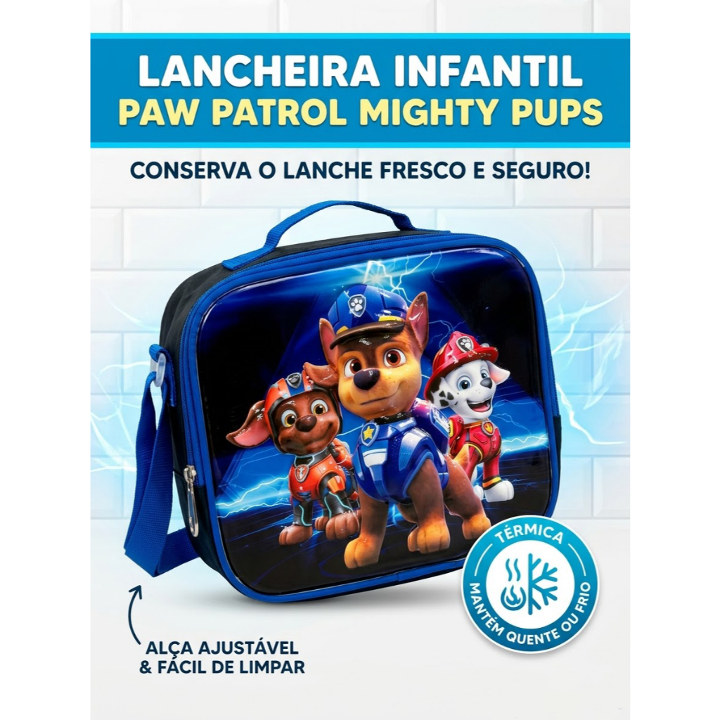 Lancheira Bolsa Escolar Térmica Infantil Volta Aulas Passeio Viagem Recreio Acampamento