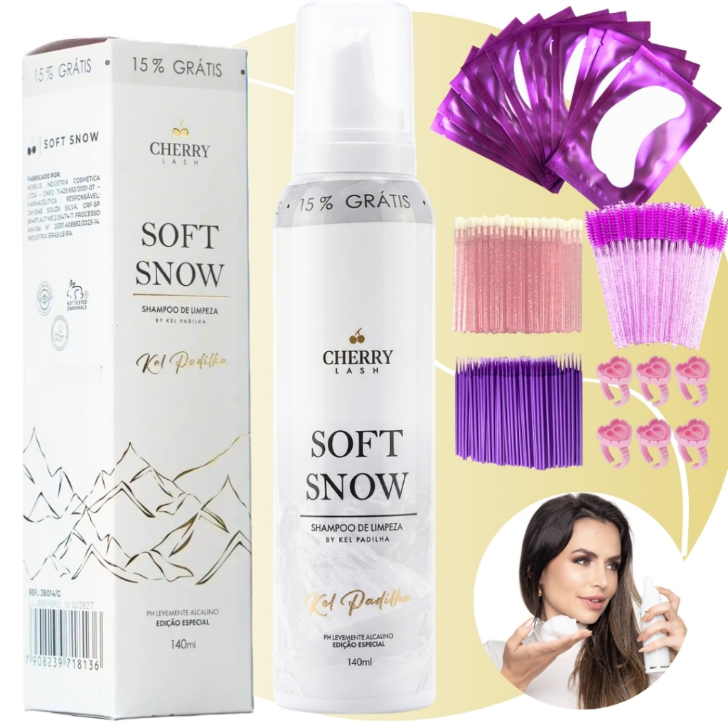 Espuma Soft Snow Kel Padilha Cherry Lash 140ml