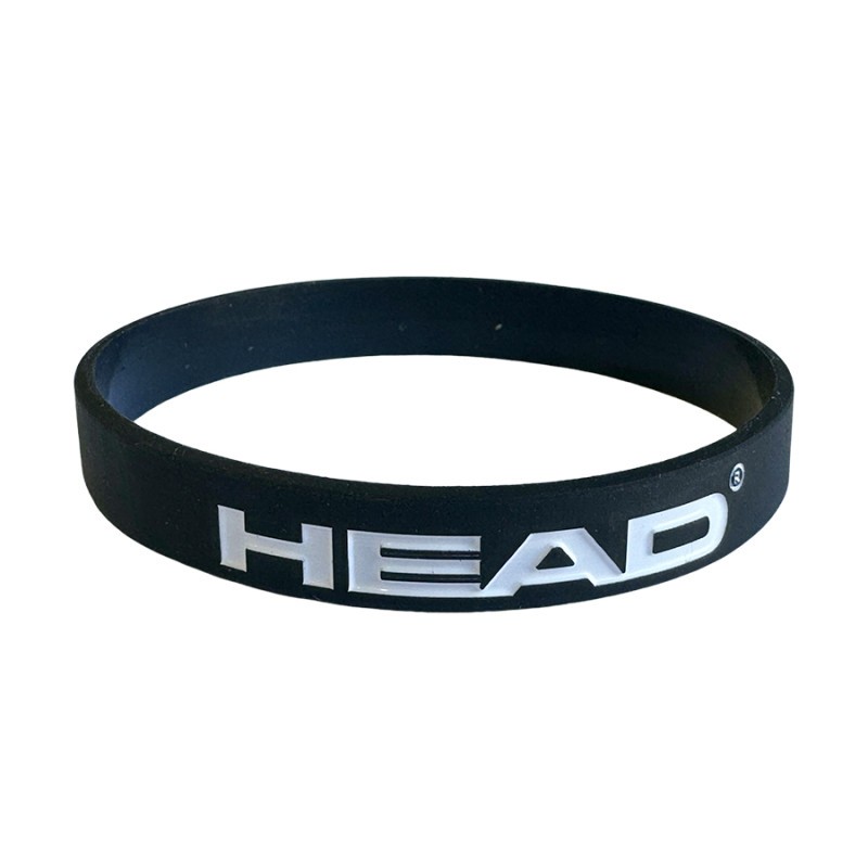 Pulseira Head Original Silicone Tennis, Beach Tenis, Squash, Padel, Pickleball - Preto