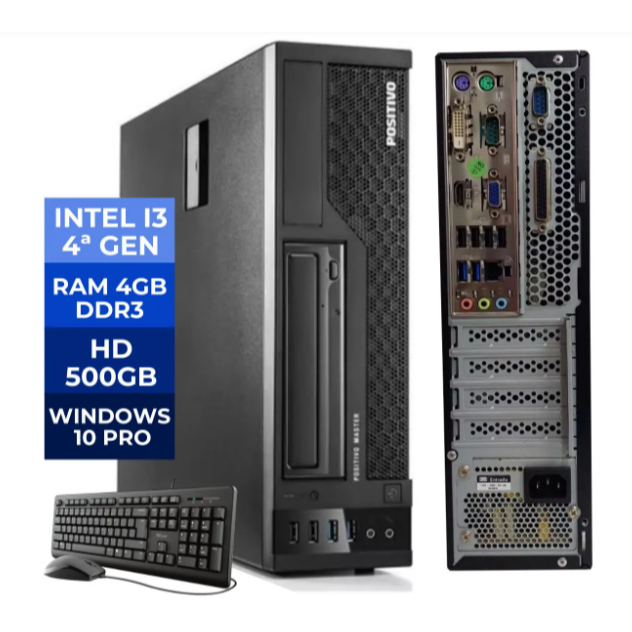 Computador Cpu Desktop Core I3 4° 4gb Ram 500gb Hd Hdmi