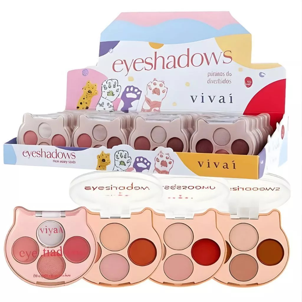Novo Paleta de sombras Eyeshadows Vivai Cores 4126.1.1