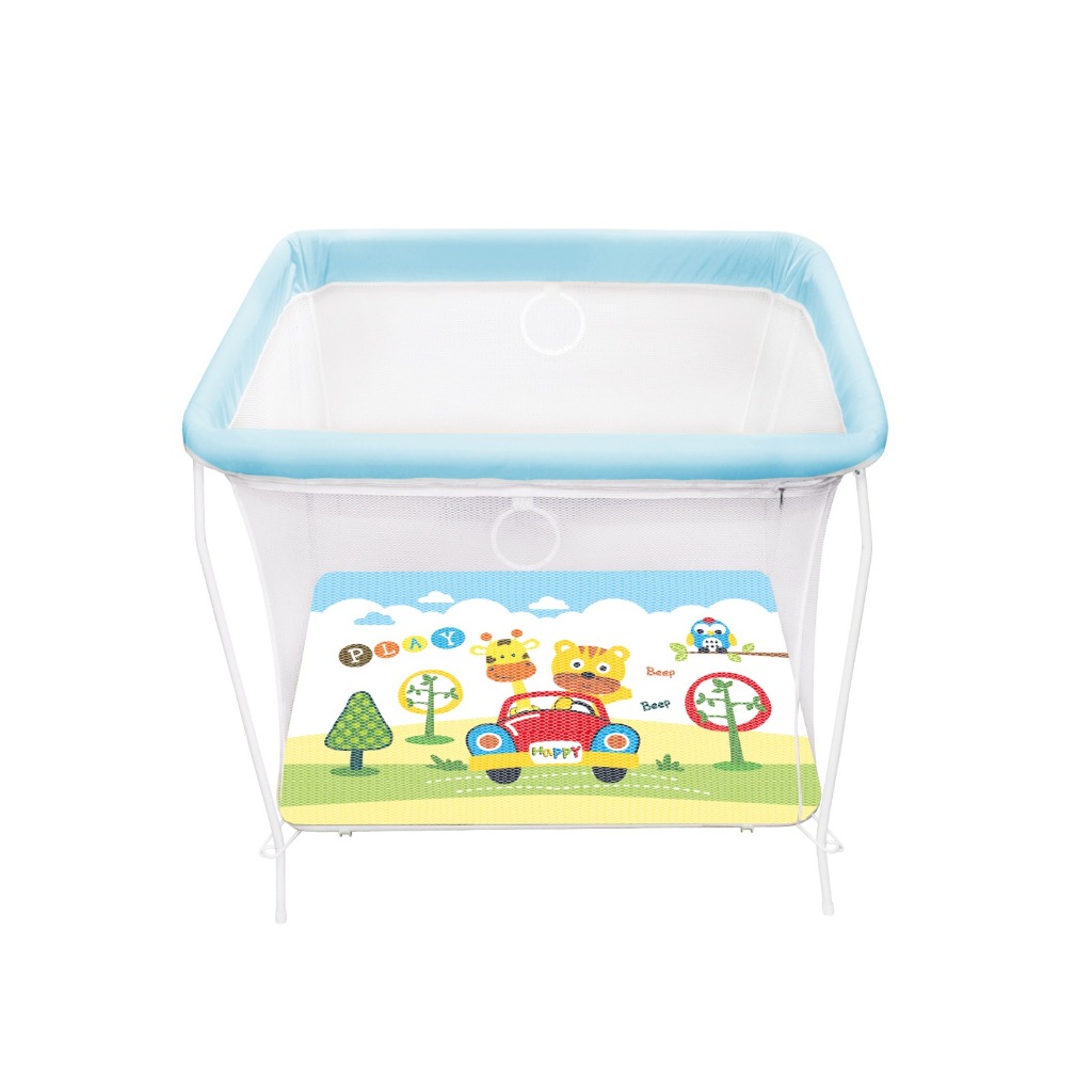 Cercadinho cercado Square chiqueirinho Infantil Dobrável com Fundo Acolchoado para Mais Conforto Com tela mosquiteiro