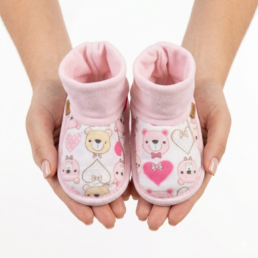 Pantufa Bebê Plush Premium | Perfeita para Enxoval e Presente de Bebê