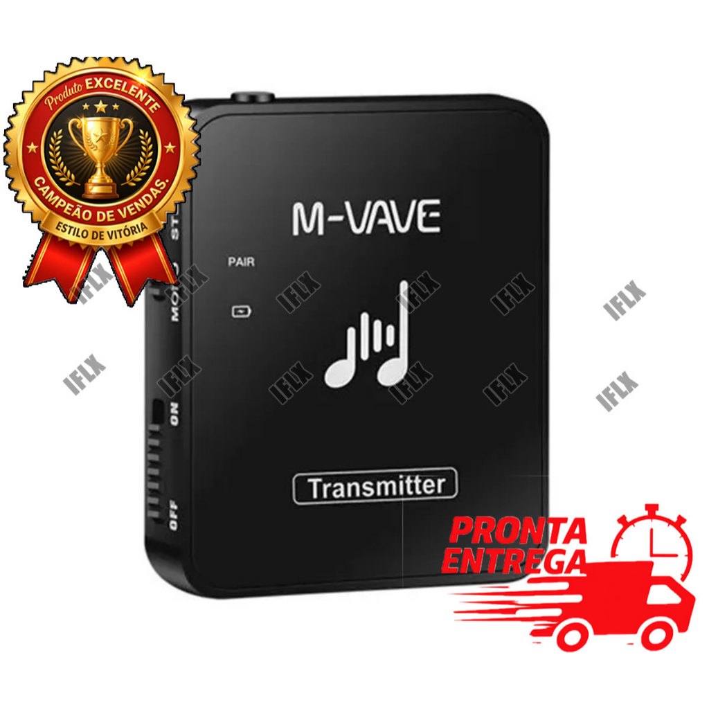 Transmissor M-vave Wp-10 Para Retorno De Palco Avulso Adicional WP10 Transmitter Add