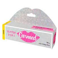 Carmed Glitter Hidratante Labial 3 em 1 Brilho Intenso 10g Cimed Original