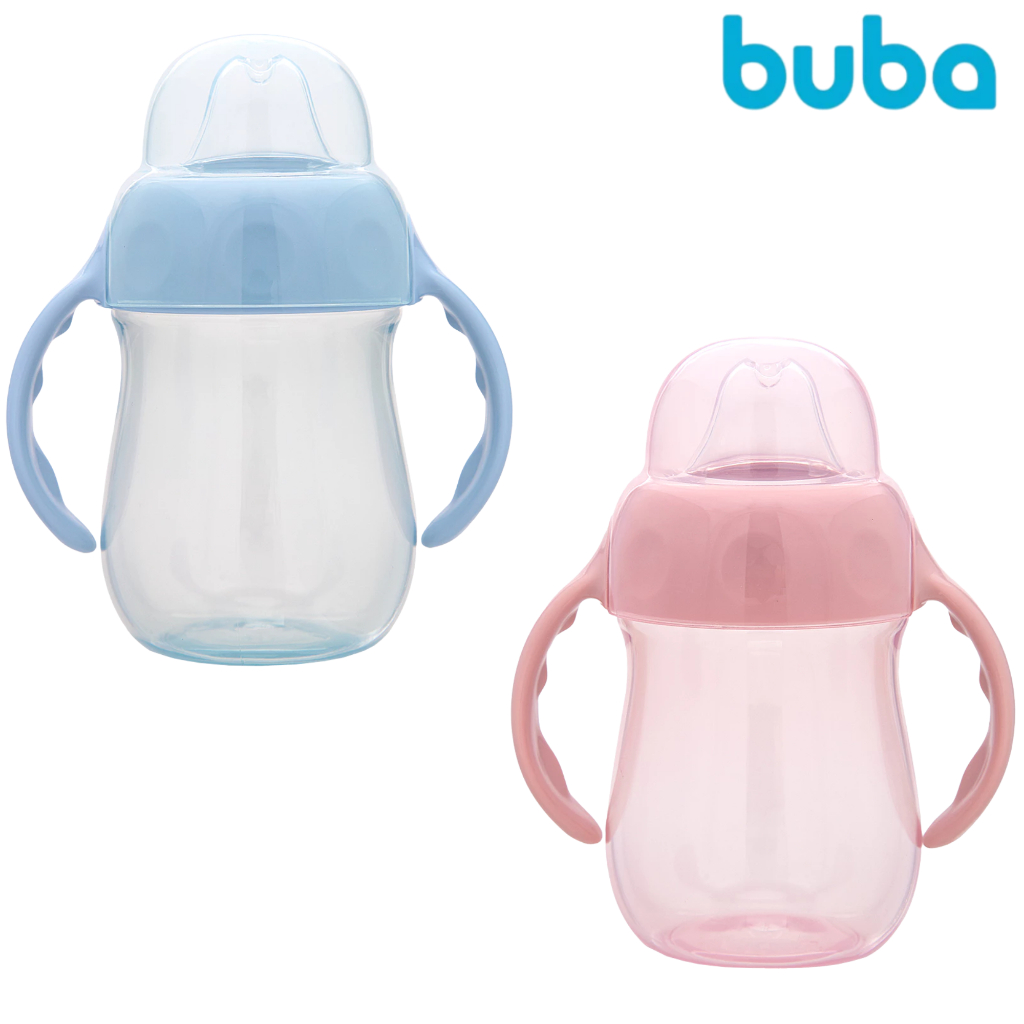 Copo de Transição Bebê Alça Bico Silicone Treinamento Buba