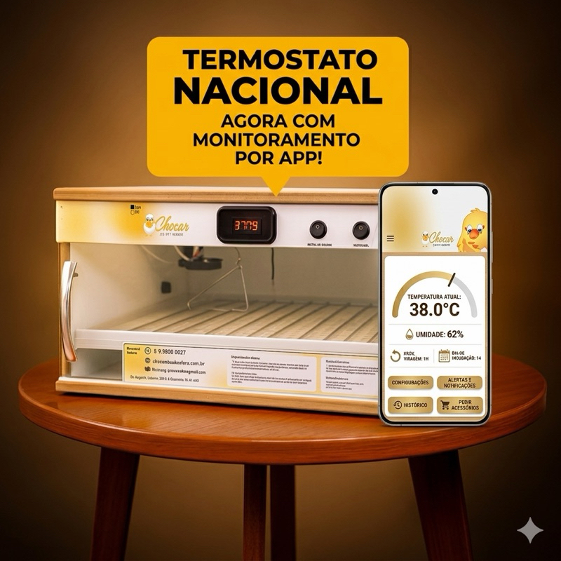 Chocadeira automática 100 ovos de Galinha + Ovoscopio