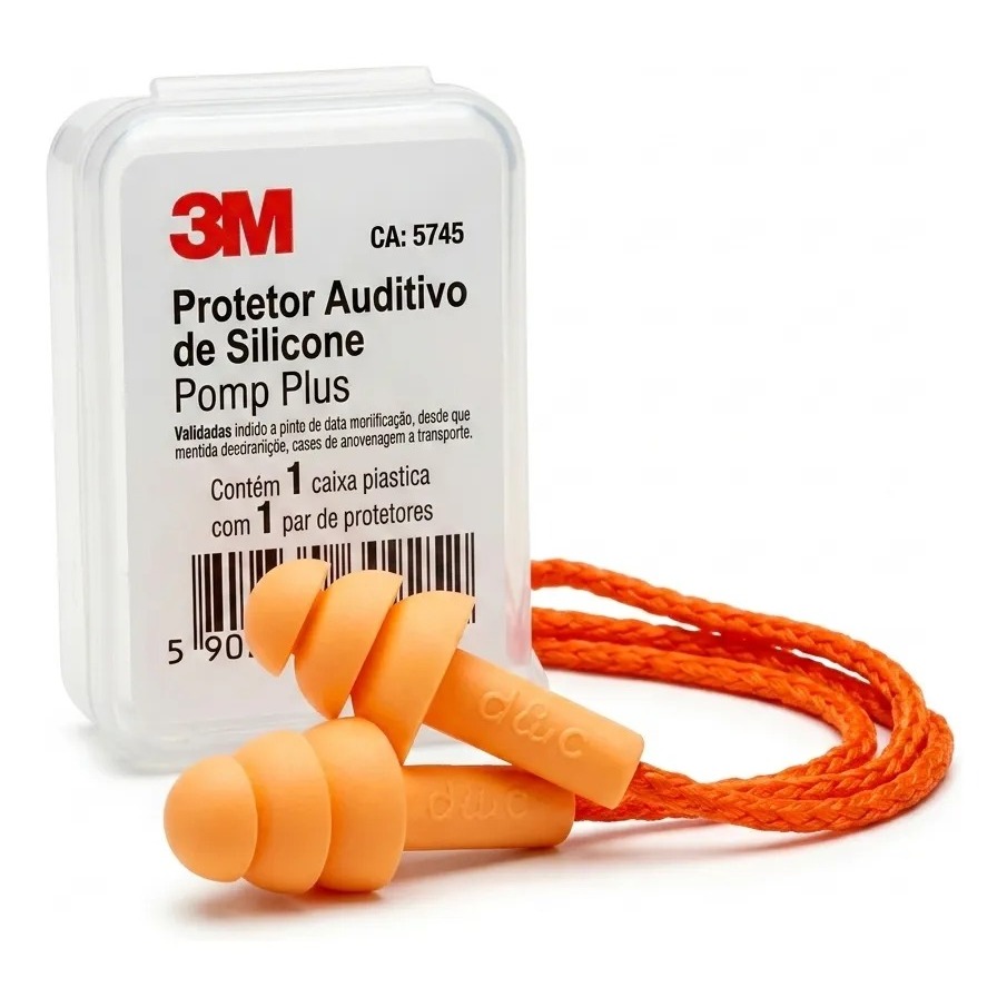 Protetor Auricular 3M Pomp Plus 18dB CA 5745