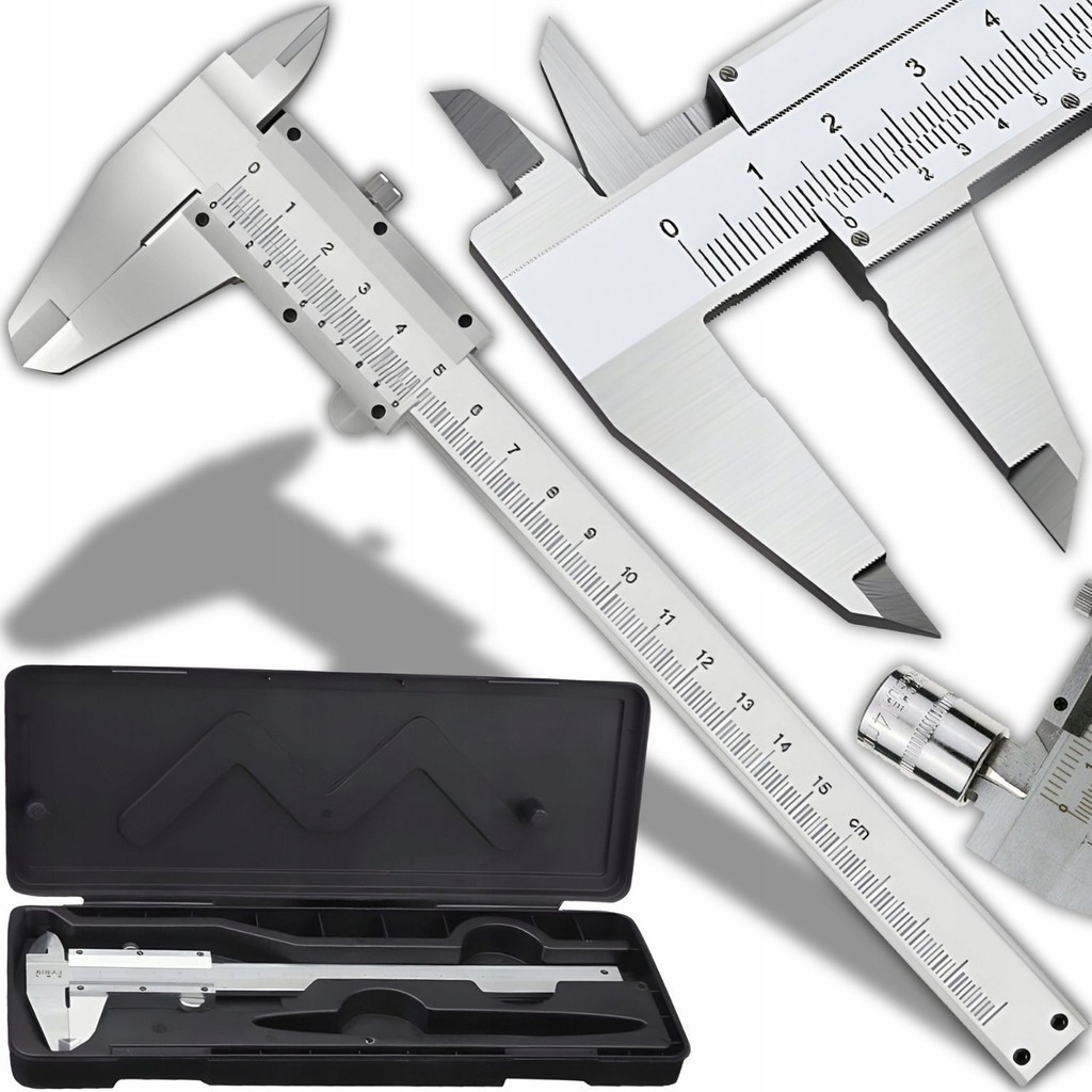 Paquimetro Analógico Manual Universal 150mm Aço Inox Com Estojo ProfissionaL
