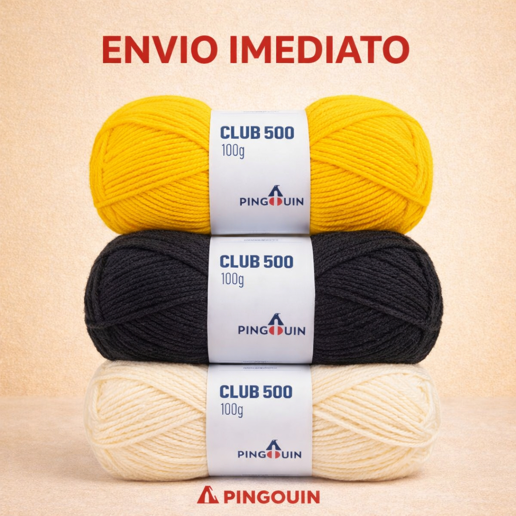 Lã Club 500 Fio Pingouin 100g Tex 500 - Artesanato, Crochê e Tricô