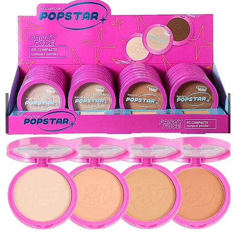 Pó Compacto Fancy Face PopStar Ruby Rose HB-M406