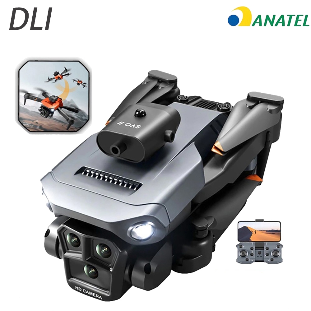 DLI Nova Drone 360° Rolling Dual Camera Motor Sem Escovas Profissional Obstáculos Fluxo Óptico RC